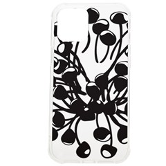 A Black And White Picture Of A Bunch Of Flowers Iphone 12 Pro Max Tpu Uv Print Case by catchydesignhill