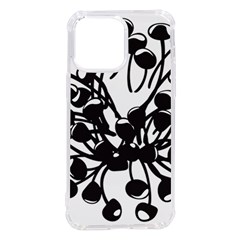 A Black And White Picture Of A Bunch Of Flowers Iphone 14 Pro Max Tpu Uv Print Case