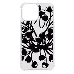 A Black And White Picture Of A Bunch Of Flowers Iphone 13 Pro Max Tpu Uv Print Case by catchydesignhill