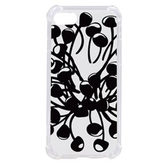 A Black And White Picture Of A Bunch Of Flowers Iphone Se by catchydesignhill