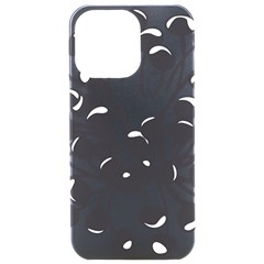 A Black And White Picture Of A Bunch Of Flowers Iphone 15 Pro Max Black Uv Print Pc Hardshell Case by catchydesignhill