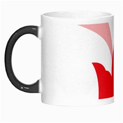 A Red Flower With A Black Background Morph Mug by catchydesignhill