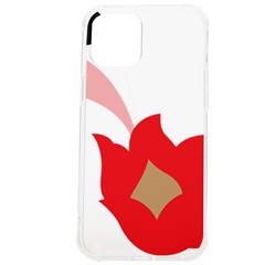 A Red Flower With A Black Background Iphone 12 Pro Max Tpu Uv Print Case by catchydesignhill