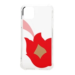 A Red Flower With A Black Background Iphone 11 Pro Max 6 5 Inch Tpu Uv Print Case by catchydesignhill