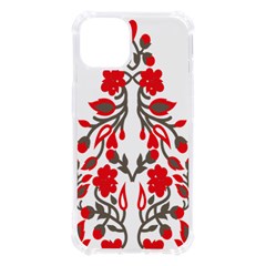 A Red And Beige Scarf With A Picture Of A Woman Holding A Tennis Racket Iphone 13 Tpu Uv Print Case by catchydesignhill