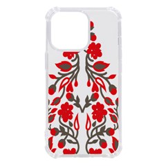 A Red And Beige Scarf With A Picture Of A Woman Holding A Tennis Racket Iphone 13 Pro Tpu Uv Print Case by catchydesignhill