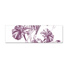 A Drawing Of A Plant With Purple Flowers Sticker Bumper (100 Pack) by catchydesignhill