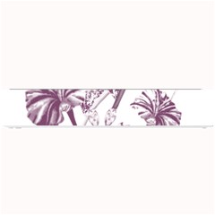 A Drawing Of A Plant With Purple Flowers Small Bar Mat by catchydesignhill