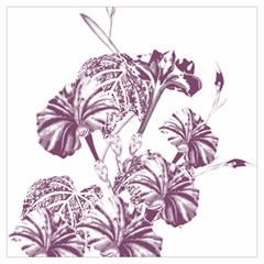 A Drawing Of A Plant With Purple Flowers Lightweight Scarf  by catchydesignhill