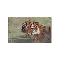 Swimming Tiger Sticker Rectangular (100 Pack) by ExtraGoodSauce