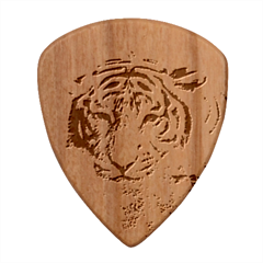 Swimming Tiger Wood Guitar Pick (set Of 10)