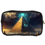 Mystic Blue Pyramid Art Toiletries Bag (Two Sides) Front