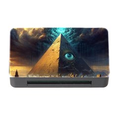 Mystic Blue Pyramid Art Memory Card Reader With Cf by ExtraGoodSauce