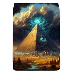 Mystic Blue Pyramid Art Removable Flap Cover (l) by ExtraGoodSauce