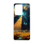 Mystic Blue Pyramid Art Samsung Galaxy S20 Ultra 6.9 Inch TPU UV Case Front