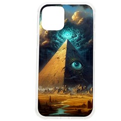 Mystic Blue Pyramid Art Iphone 12 Pro Max Tpu Uv Print Case by ExtraGoodSauce