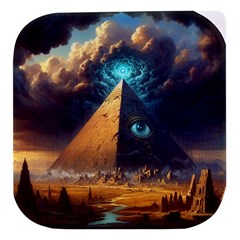 Mystic Blue Pyramid Art Stacked Food Storage Container by ExtraGoodSauce