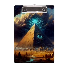 Mystic Blue Pyramid Art A5 Acrylic Clipboard by ExtraGoodSauce