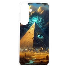 Mystic Blue Pyramid Art Samsung Galaxy S24 6 2 Inch Tpu Uv Case by ExtraGoodSauce