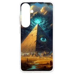 Mystic Blue Pyramid Art Samsung Galaxy S24 Ultra 6 9 Inch Tpu Uv Case by ExtraGoodSauce