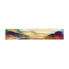 Vibrant Sunset Over Serene Lake Premium Plush Fleece Scarf (mini) by ExtraGoodSauce