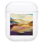 Vibrant Sunset Over Serene Lake Soft TPU AirPods 1/2 Case Front