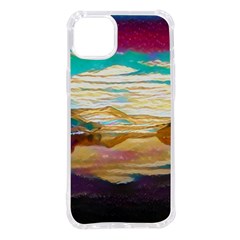 Vibrant Sunset Over Serene Lake Iphone 14 Plus Tpu Uv Print Case by ExtraGoodSauce