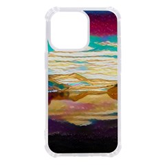 Vibrant Sunset Over Serene Lake Iphone 13 Pro Tpu Uv Print Case by ExtraGoodSauce