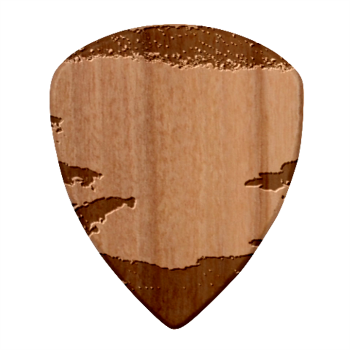 Vibrant Sunset Over Serene Lake Wood Guitar Pick (Set of 10)