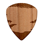 Vibrant Sunset Over Serene Lake Wood Guitar Pick (Set of 10) Front