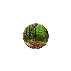 Peaceful Green Forest Walk 1  Mini Buttons by ExtraGoodSauce