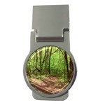 Peaceful Green Forest Walk Money Clips (Round)  Front