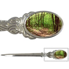 Peaceful Green Forest Walk Letter Opener by ExtraGoodSauce