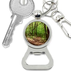 Peaceful Green Forest Walk Bottle Opener Key Chain by ExtraAwesomeSauce