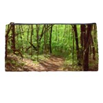 Peaceful Green Forest Walk Pencil Case Front