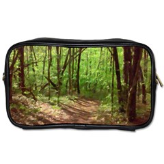 Peaceful Green Forest Walk Toiletries Bag (two Sides) by ExtraGoodSauce