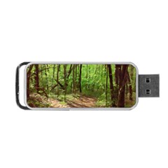 Peaceful Green Forest Walk Portable Usb Flash (two Sides) by ExtraGoodSauce