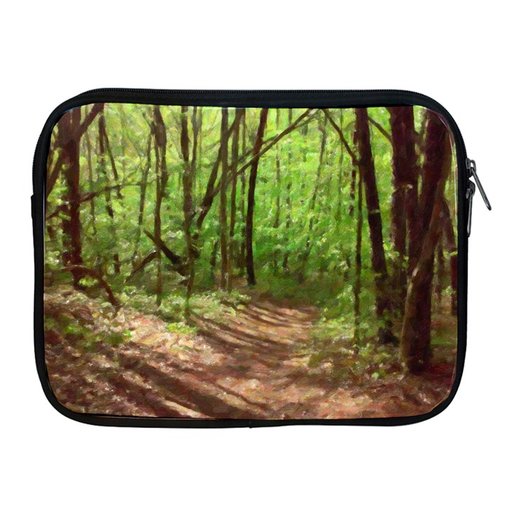 Peaceful Green Forest Walk Apple iPad 2/3/4 Zipper Cases