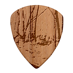 Peaceful Green Forest Walk Wood Guitar Pick (set Of 10) by ExtraGoodSauce