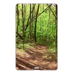 Peaceful Green Forest Walk Name Card Style USB Flash Drive Back