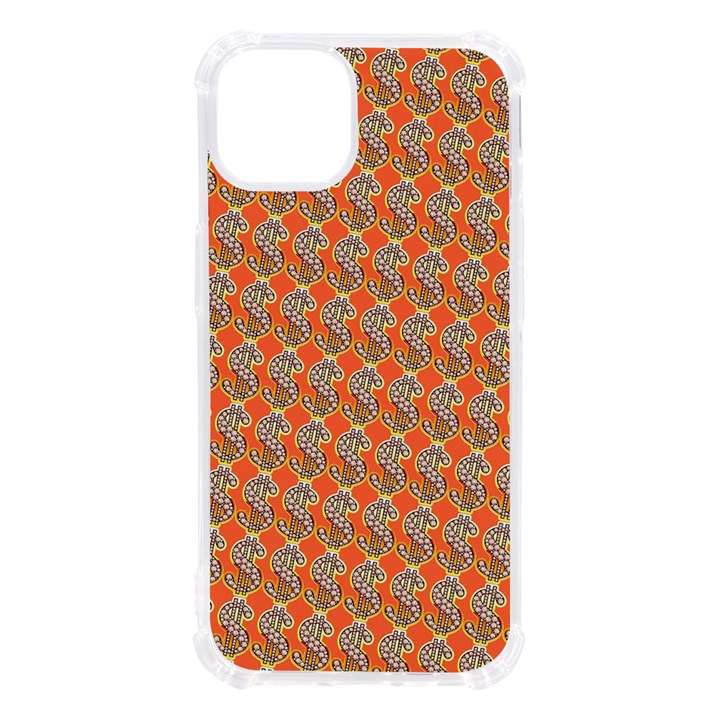 Diamond Dollar Sign Pattern iPhone 13 TPU UV Print Case