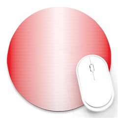 A Red And White Background With Small White Dots Round Mousepad by catchydesignhill