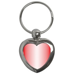 A Red And White Background With Small White Dots Key Chain (heart) by catchydesignhill