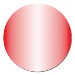 A Red And White Background With Small White Dots Magnet 5  (round) by catchydesignhill