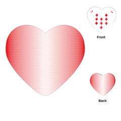 A Red And White Background With Small White Dots Playing Cards Single Design (heart)