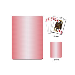 A Red And White Background With Small White Dots Playing Cards Single Design (mini)