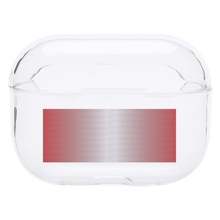 A Red And White Background With Small White Dots Hard PC AirPods Pro Case