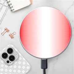 A Red And White Background With Small White Dots Wireless Fast Charger(white) by catchydesignhill