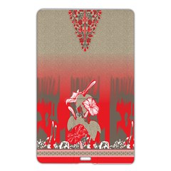 A Red And Beige Scarf With A Picture Of A Woman Holding A Tennis Racket Name Card Style Usb Flash Drive by catchydesignhill