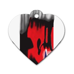 A Pair Of Shoes Sitting On Top Of A Floor Dog Tag Heart (One Side)